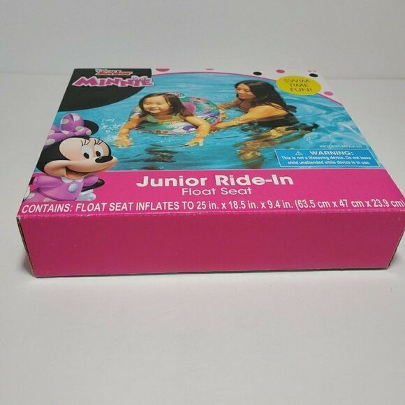 Disney Minnie Mouse Junior Ride-In Float Seat Fun 0-3 Years Swim Inflatable Ring - Picture 6 of 7